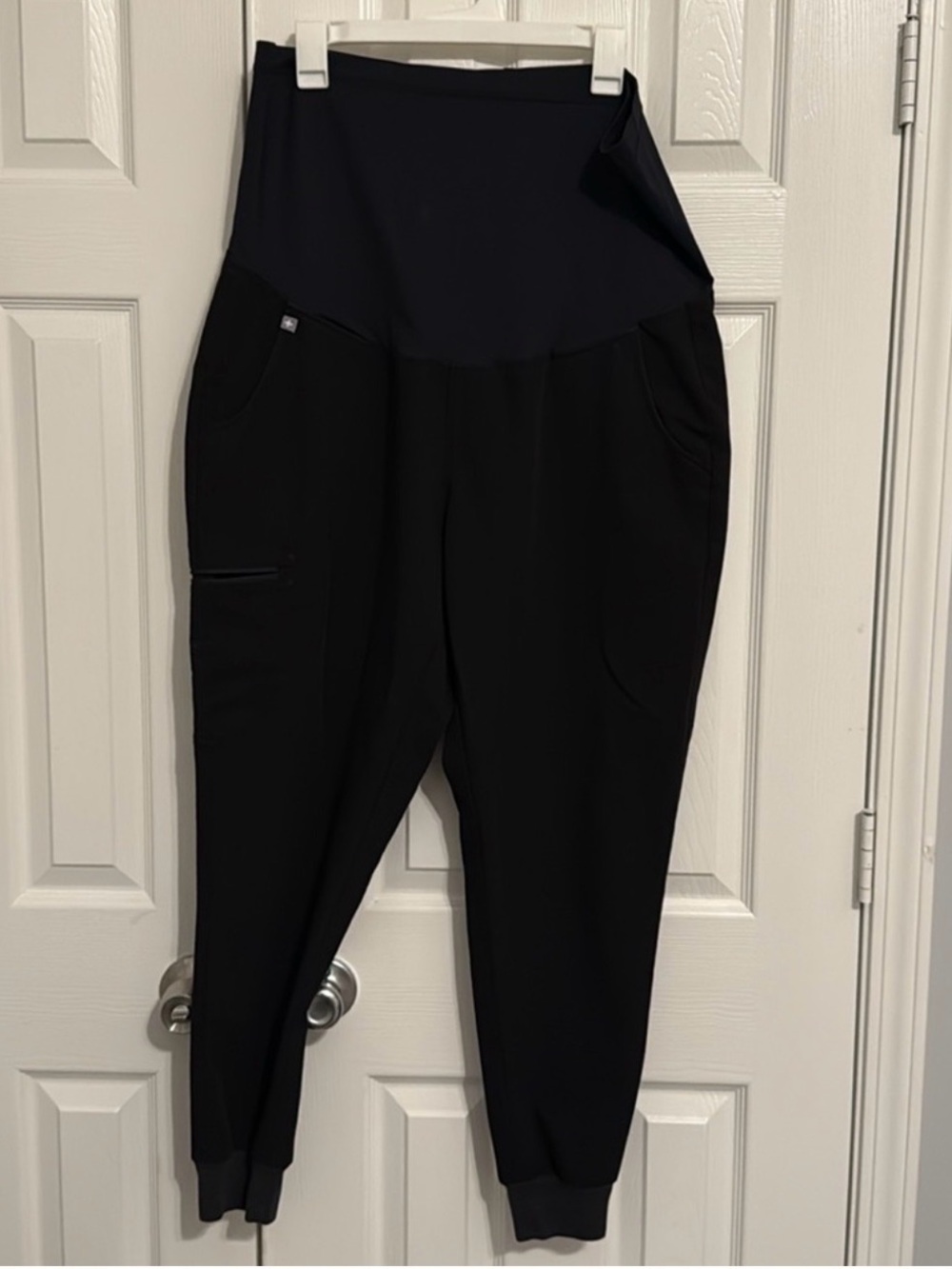 Figs Black Maternity Jogger Pants XL